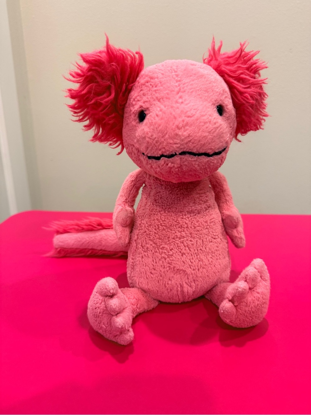 Jellycat Alice Axolotl Retired Rare Jellycat Stuffed Plushie Toy Pink Medium 13”